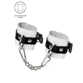 Бело-черные наручники Pecado
