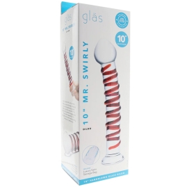 Фаллос из стекла Glas 10" Mr. Swirly